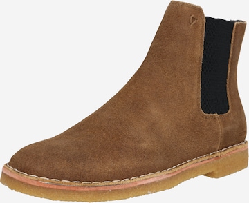 Superdry - Botas Chelsea en marrón: frente