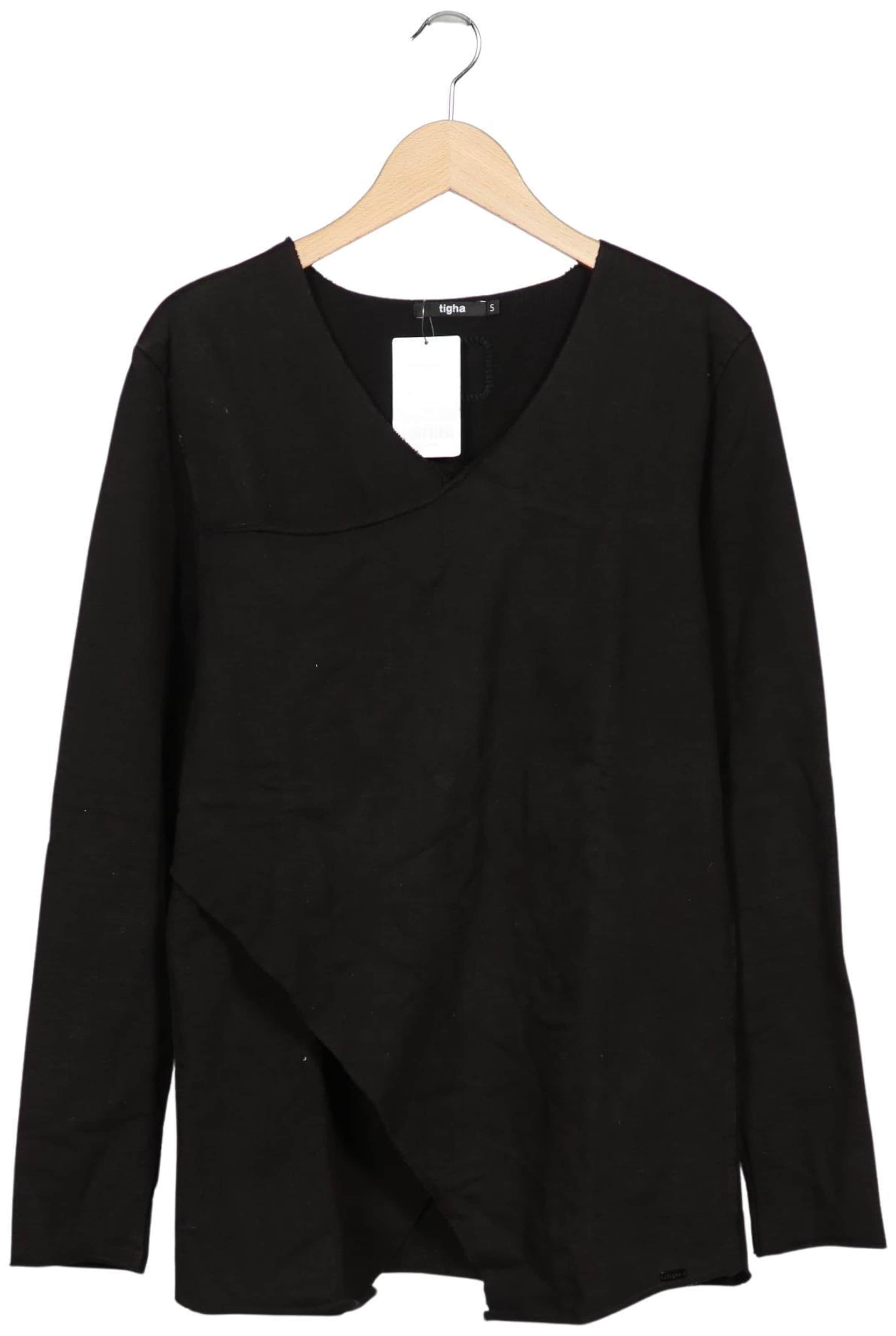 tigha Sweatshirt & Zip-Up Hoodie in S in Black: front