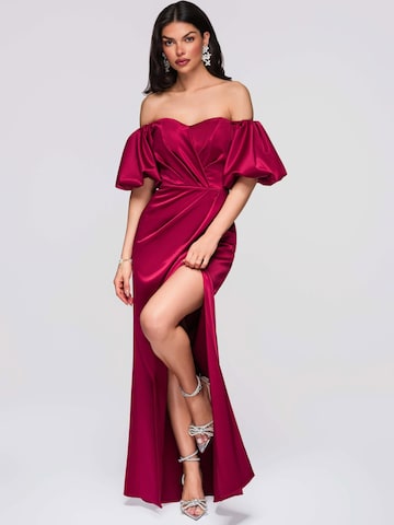 Ombre Evening dress in Red