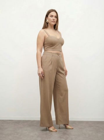 Wide Leg Pantalon à plis 'Lina' CITA MAASS en beige