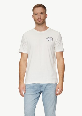 s.Oliver T-shirt i vit: framsida