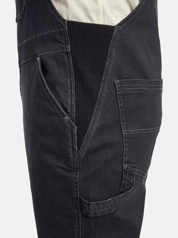 Jan Vanderstorm Regular Tuinbroek jeans 'Kearon' in Zwart