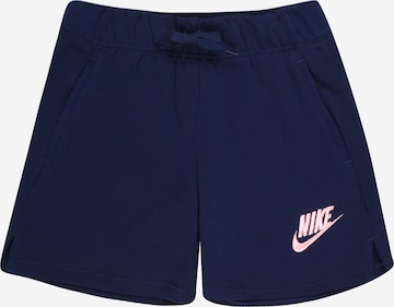 Nike Sportswear Trousers in Blue: front