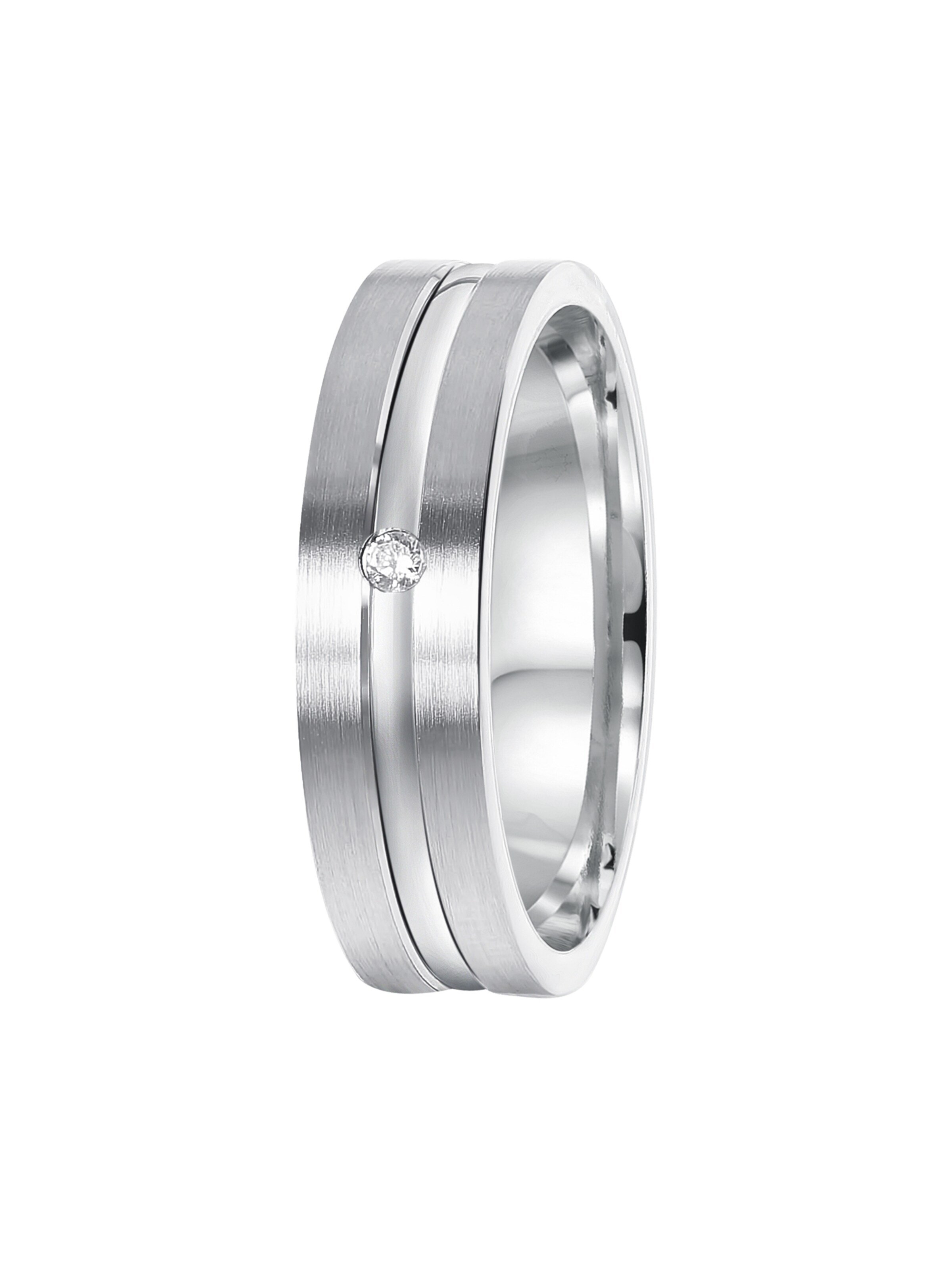 Lucardi Ring in Silber: Vorderseite