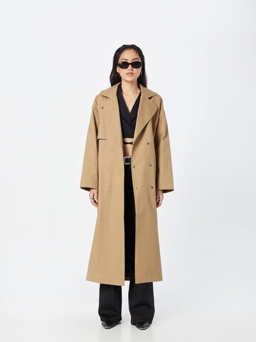 minimum Between-seasons coat in Beige