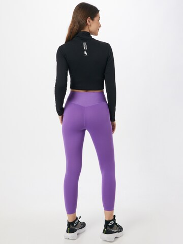 NIKE Skinny Športne hlače 'One Luxe' | vijolična barva