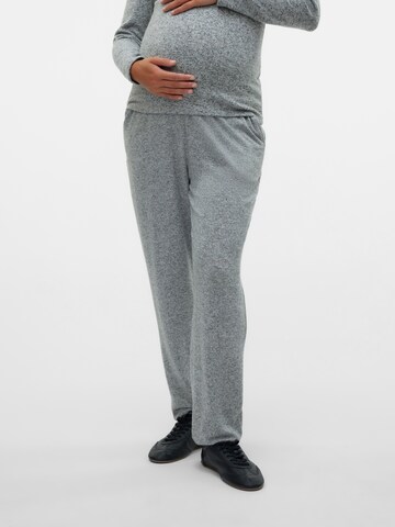 MAMALICIOUS Loose fit Trousers 'MLALICE' in Grey: front