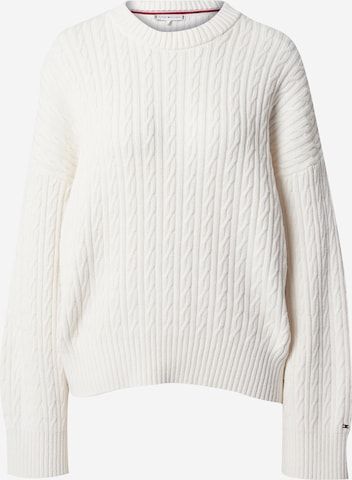 TOMMY HILFIGER Pullover in Beige: predná strana