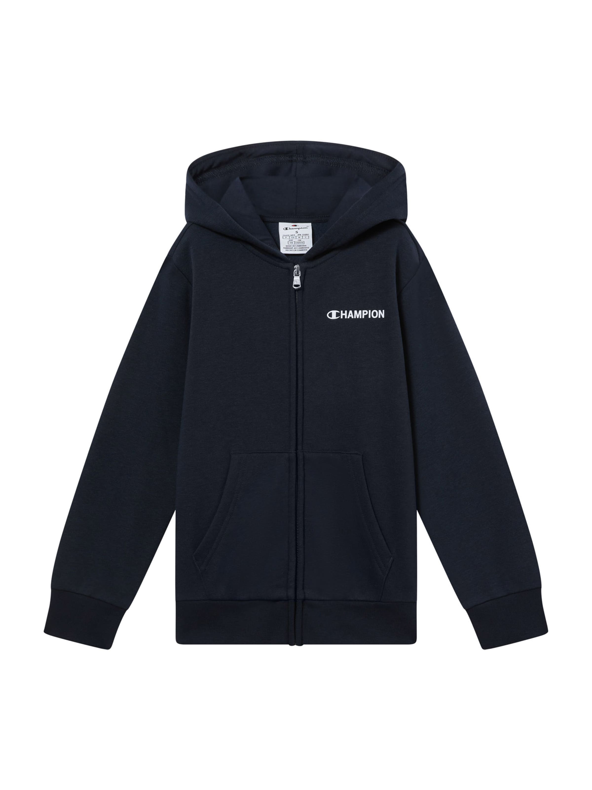 Champion Authentic Athletic Apparel Jopa na zadrgo | modra barva: sprednja stran