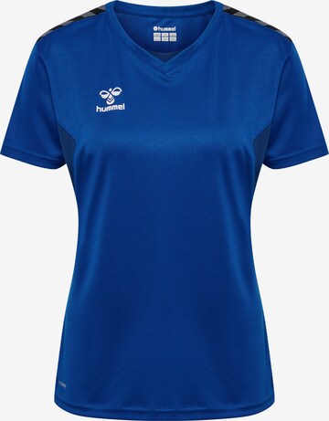 T-shirt fonctionnel 'AUTHENTIC' Hummel en bleu : devant