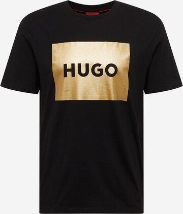 HUGO - Camisa 'Dulive' em preto: frente