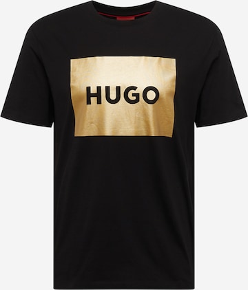 HUGO T-shirt 'Dulive' i svart: framsida