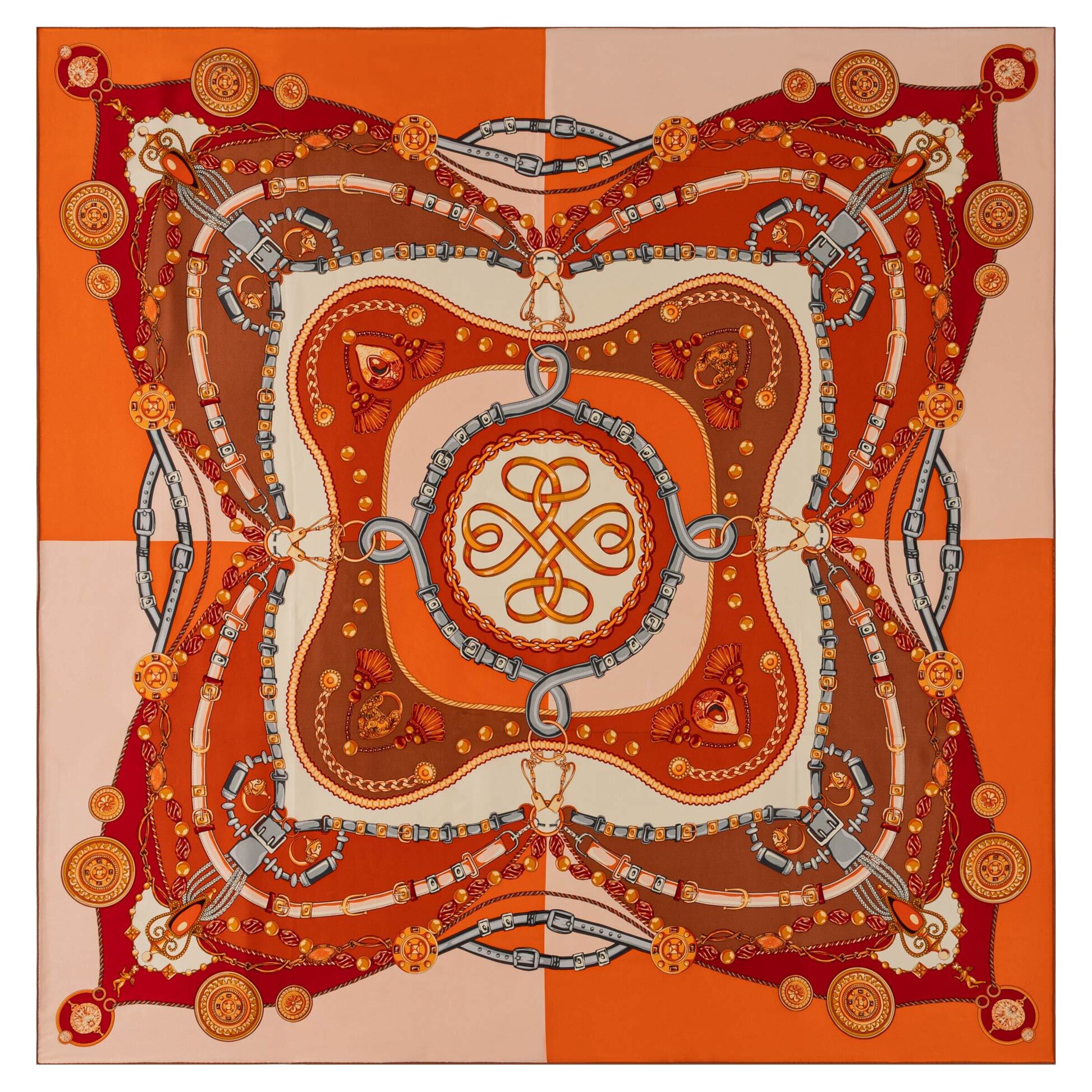 Roeckl Doek 'COLORFUL COMPASS' in Beige: voorkant