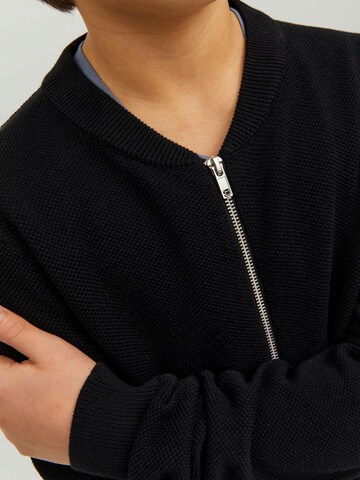 Jack & Jones Junior Knit Cardigan in Black