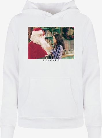 ABSOLUTE CULT Sweatshirt 'Friends - Santa Chandler' in White: front