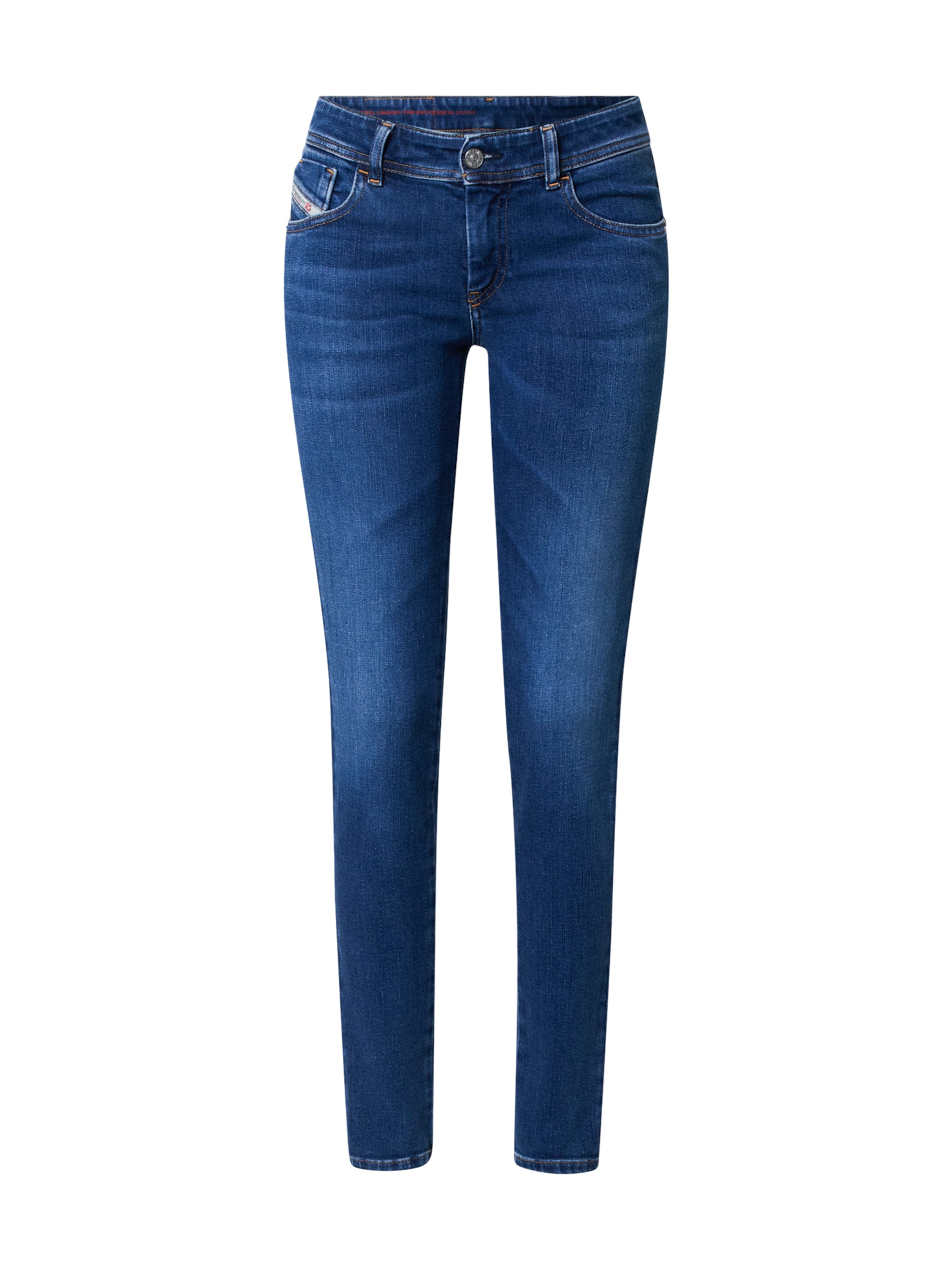 DIESEL - Skinny Vaquero 'SLANDY' en azul: frente