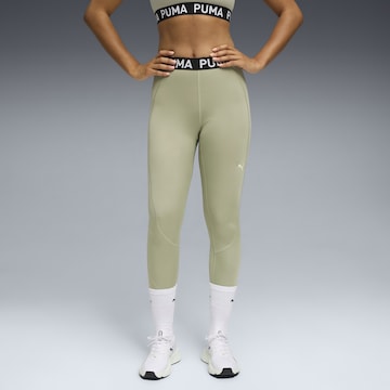 PUMA Skinny Sports trousers 'Strong' in Green: front