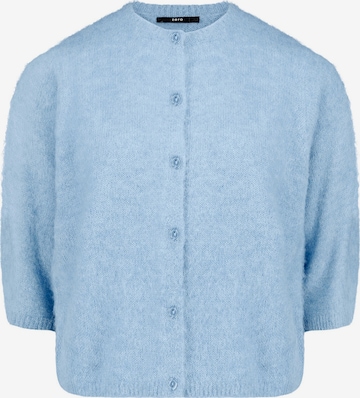 zero Strick-Cardigan mit Knöpfen in Blau: Vorderseite