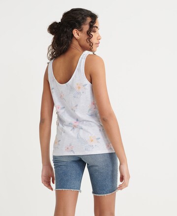 Superdry - Top 'Super 23' en blanco