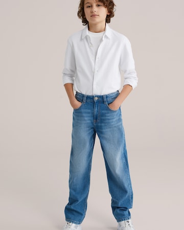 WE Fashion Regular fit Button up shirt in White