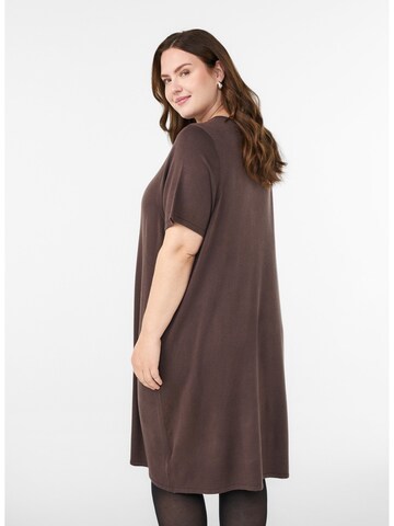 Zizzi Pletené šaty 'Mcallie' - Hnedá