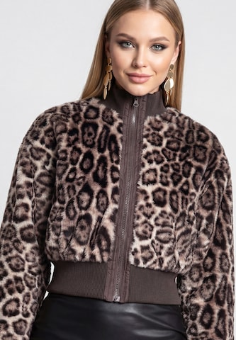 Veste mi-saison faina en marron