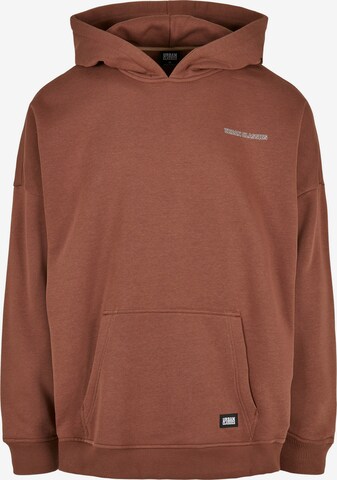 Urban Classics Sweatshirt in Brown: front