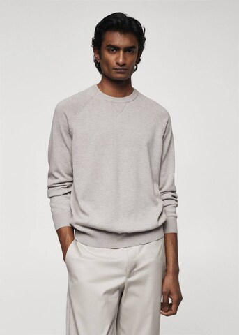 MANGO MAN Sweater 'Ten' in Grey