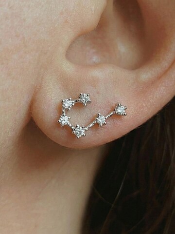 Kamakula Earrings 'Zodiac Löwe' in Silver
