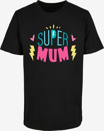 ABSOLUTE CULT Shirt 'Super Mum' in Black: front