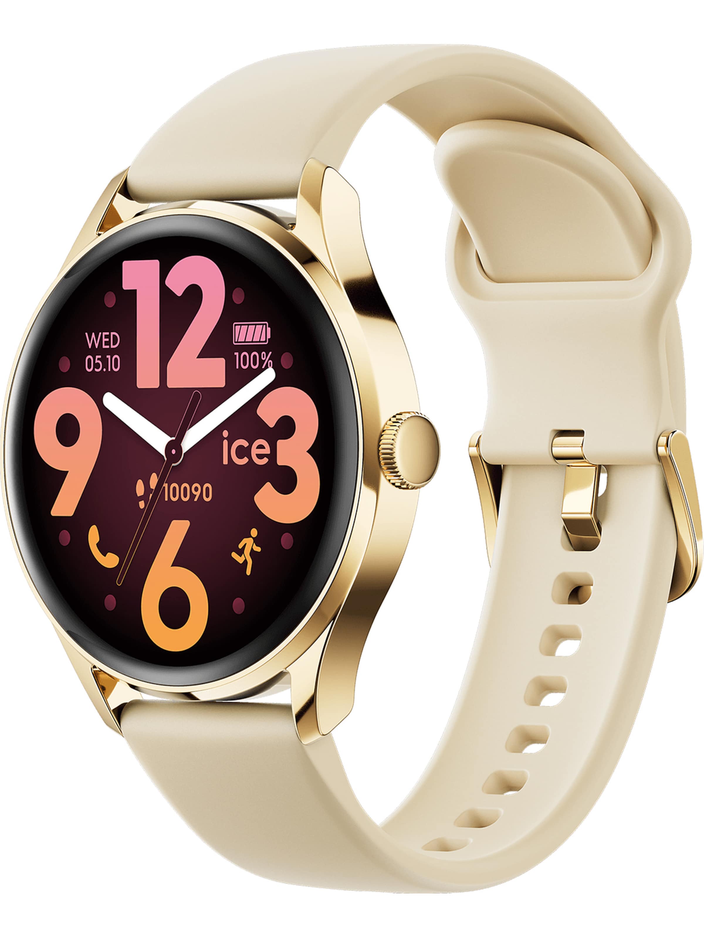 ICE WATCH Digitaluhr in Beige: Vorderseite