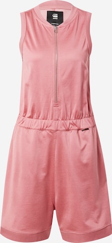 G-Star RAW Jumpsuit in Pink: front