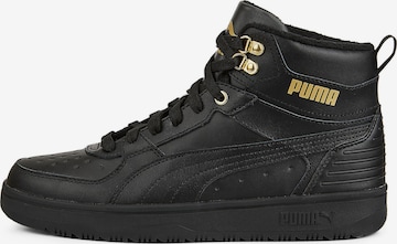 PUMA High-Top Sneakers in Black: front