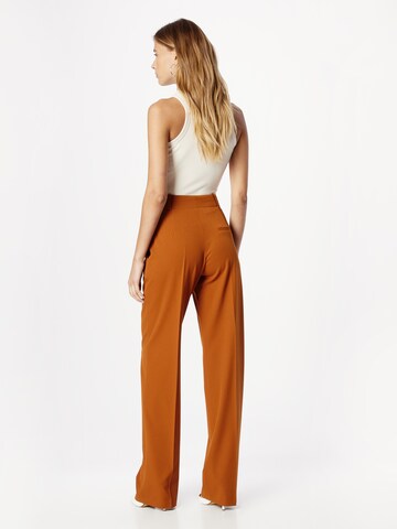 Wide Leg Pantalon à plis 'Hulana' HUGO Red en marron