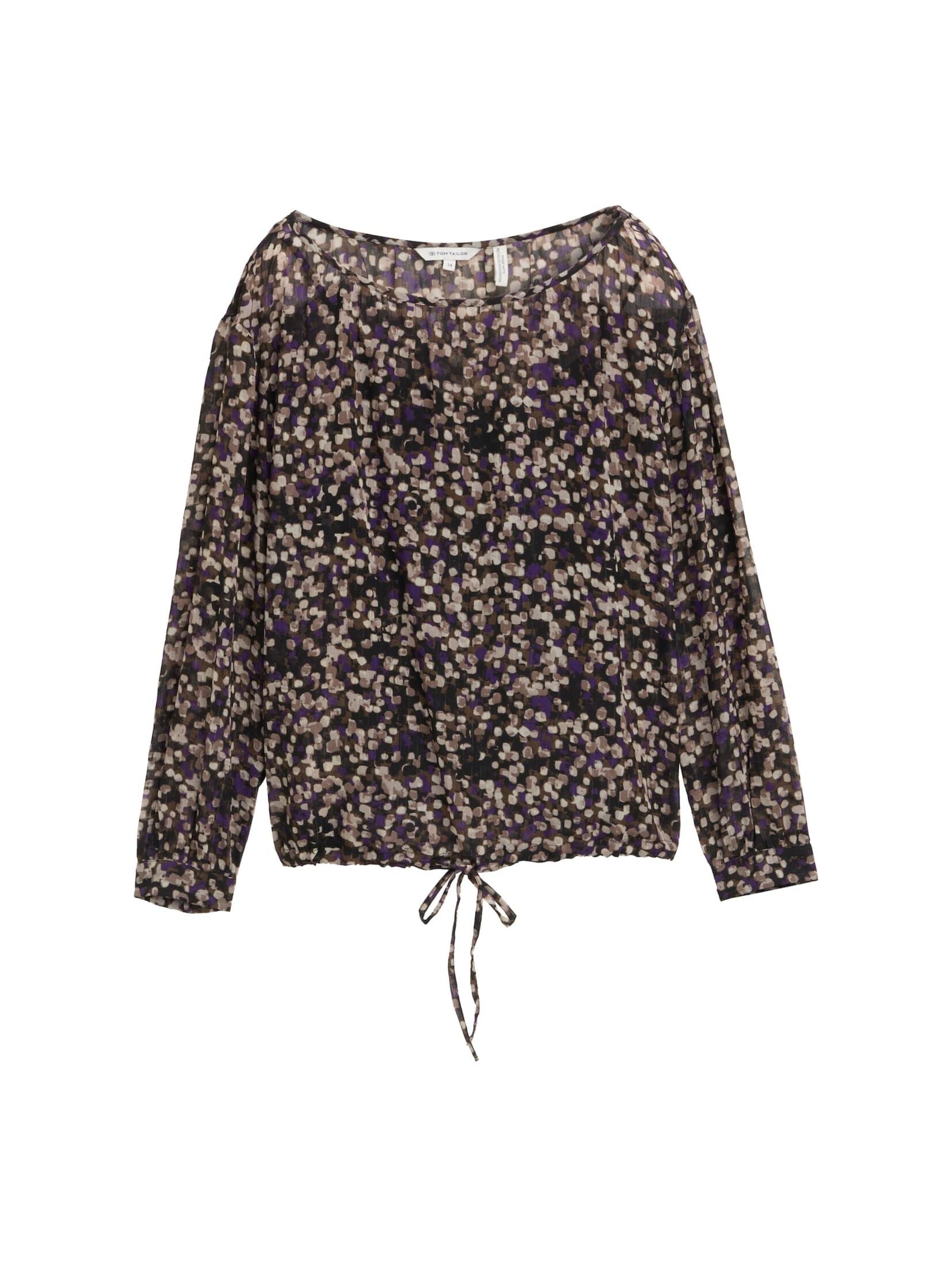 TOM TAILOR Blouse in Bruin: voorkant