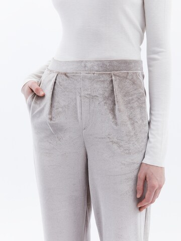 OXXO Wide leg Bandplooibroek in Blauw