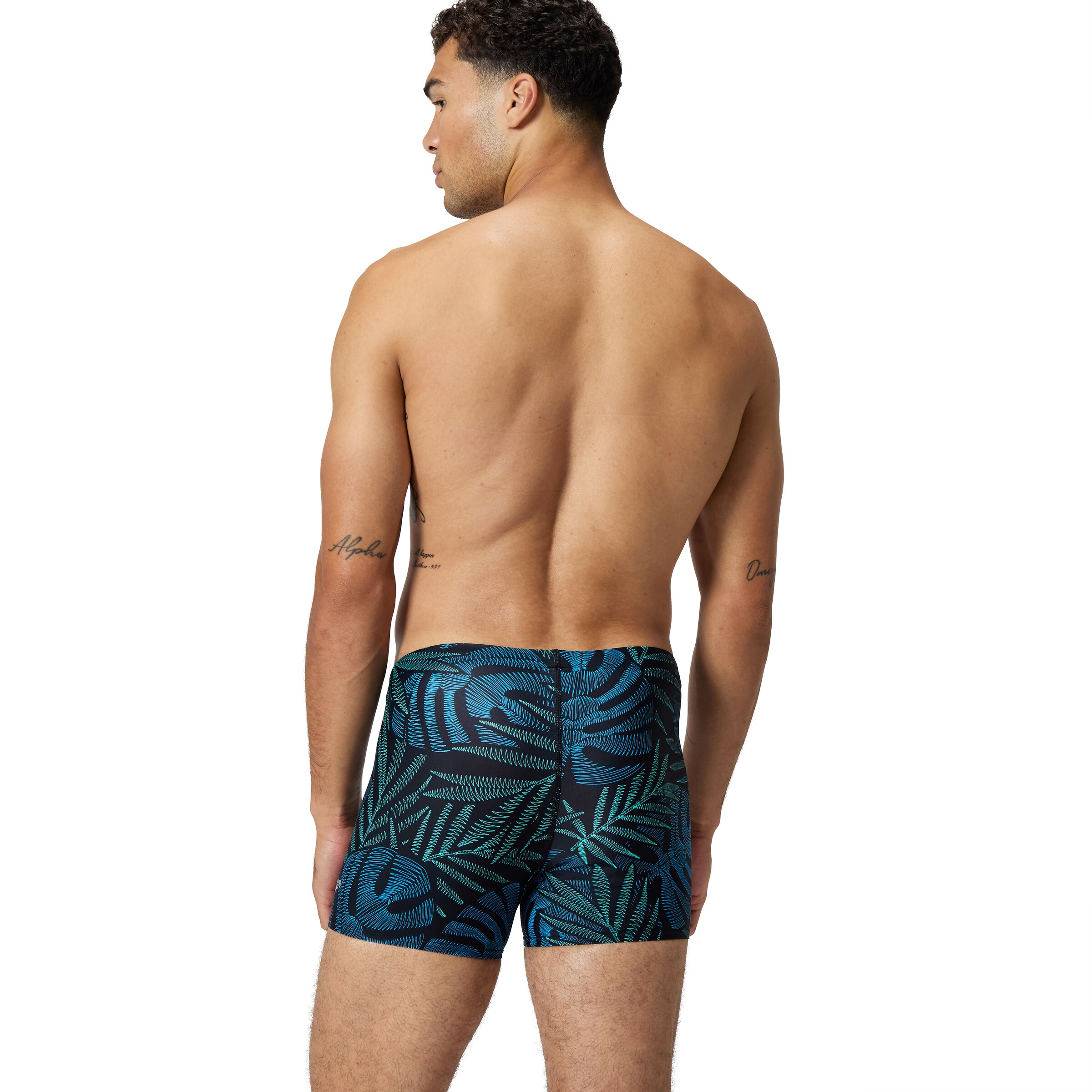SPEEDO Athletic Swim Trunks in Black