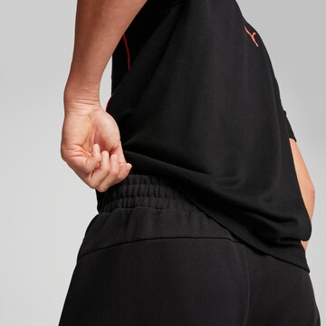PUMA Loosefit Fußballshorts 'RB Leipzig' in Schwarz