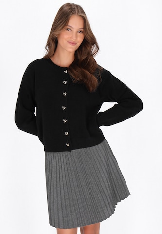 MYMO - Casaco de malha 'Young Fashion' em preto: frente