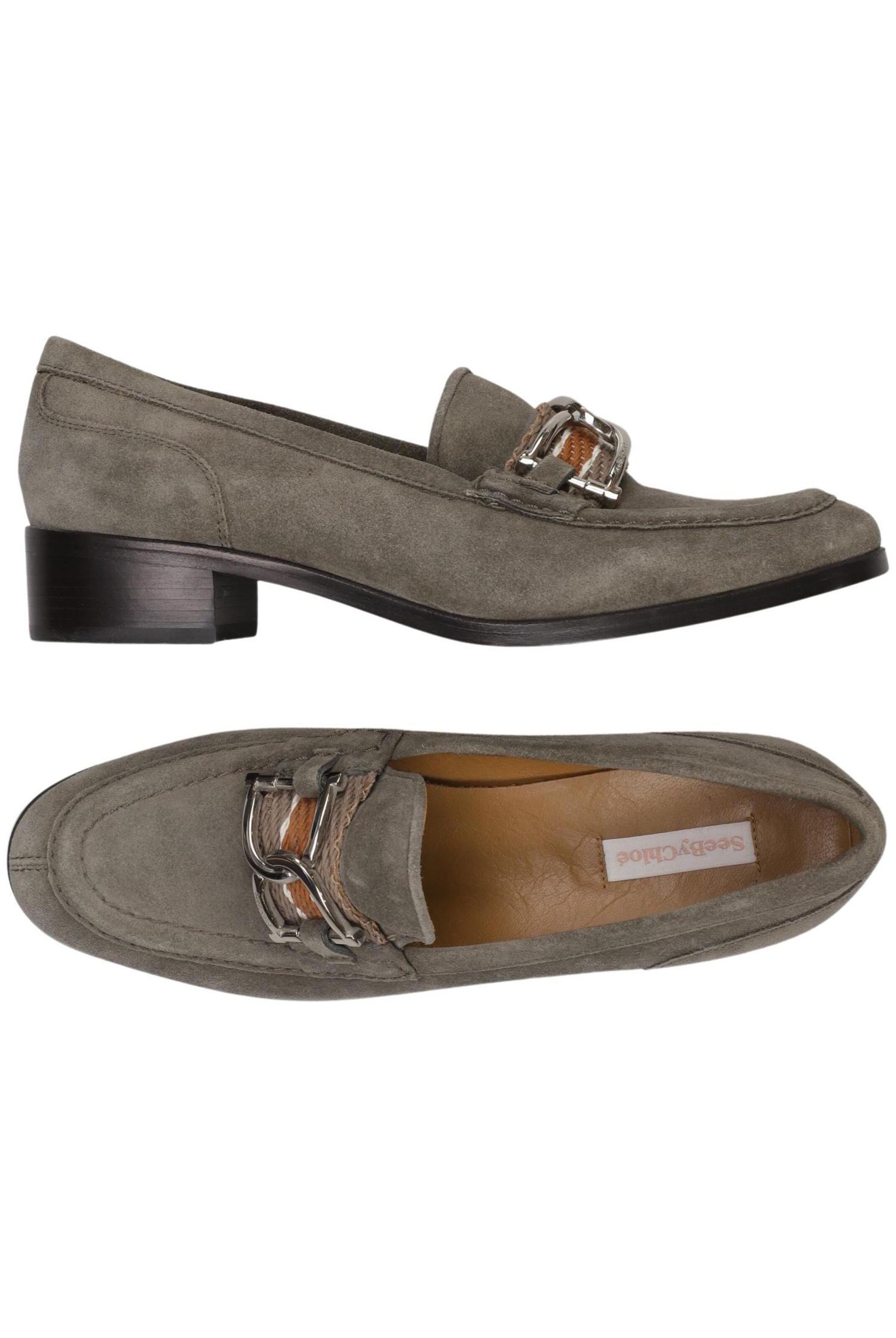 See by Chloé Halbschuh 39,5 in Grau: Vorderseite