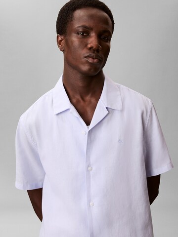 Regular Chemise Calvin Klein en bleu