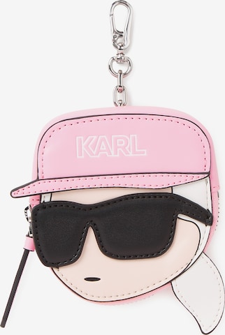 Karl Lagerfeld Wallet 'Ikonik Varsity' in Pink: front