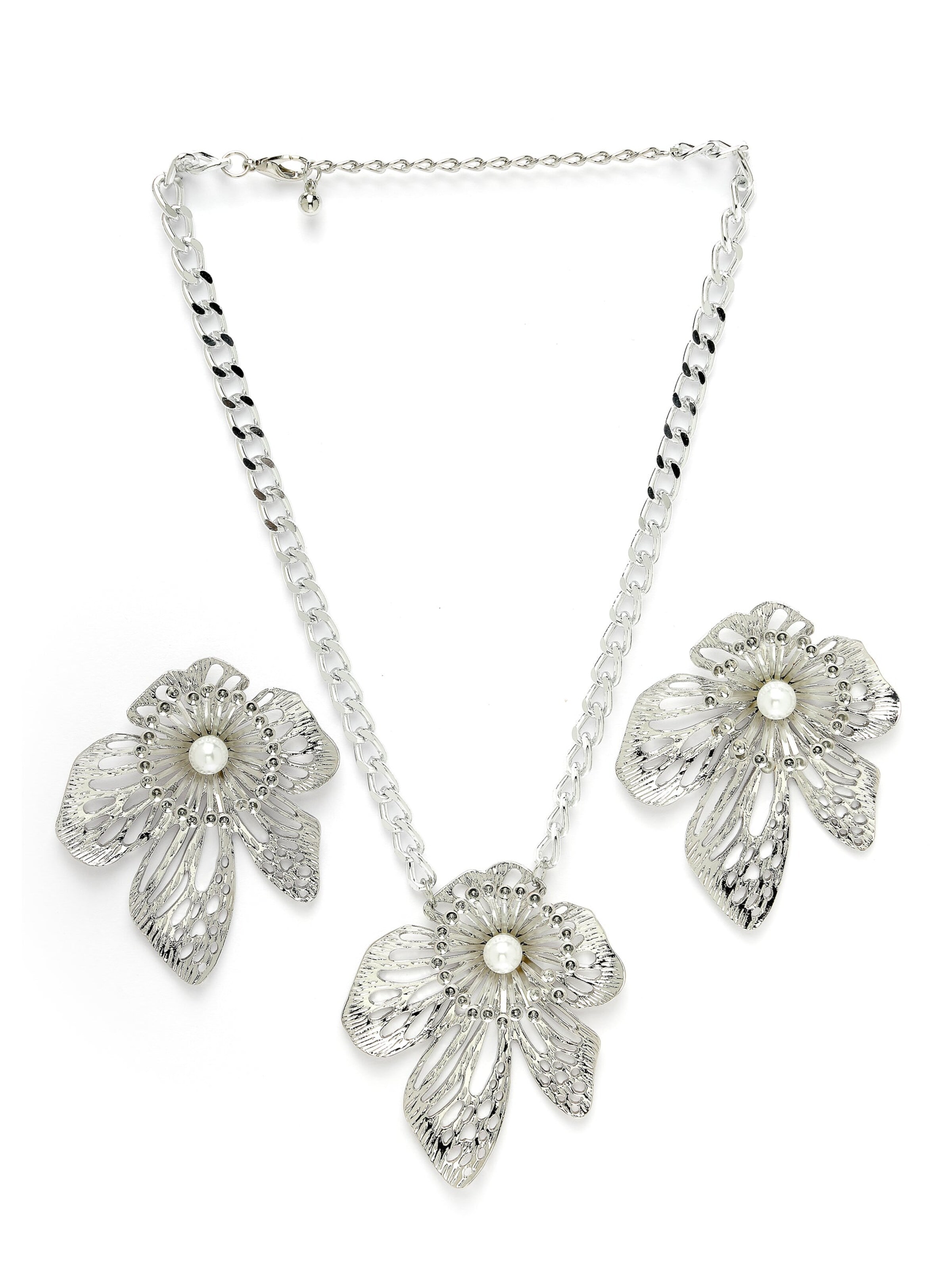 AVANT-GARDE PARIS Sieraden set 'Vesnaia' in Zilver: voorkant