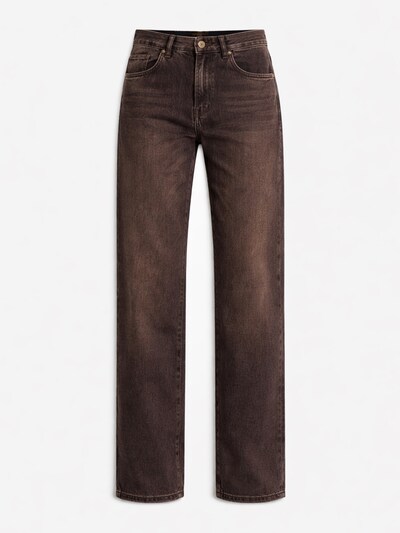 IT'S BASIC Jeans 'SOFIA Loose High Rise Jeans' in de kleur Chocoladebruin, Productweergave