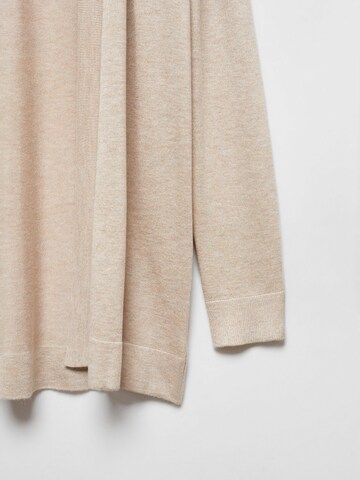 MANGO Knit Cardigan 'ALMA' in Beige