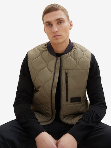 TOM TAILOR DENIM Vest in Green