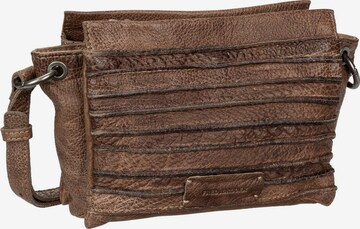 FREDsBRUDER Crossbody Bag 'Riffel Sky' in Brown: front