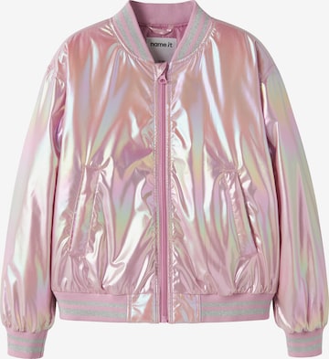 NAME IT Välikausitakki 'NKFMolina' värissä lila: etupuoli