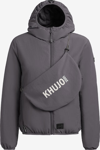 khujo Set: Jacke und Tasche 'Shelly2 ' in Grau: Vorderseite