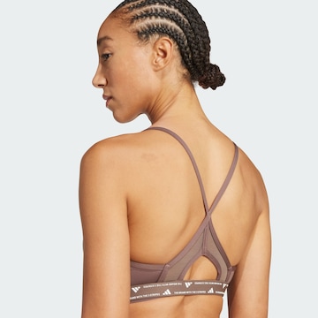 ADIDAS PERFORMANCE Bustier Sport bh 'Aeroreact' in Bruin